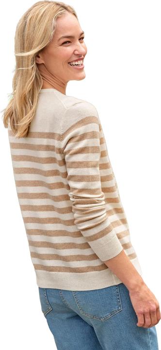 Produktbild Woolovers Gestreifter KaschmirMerino Cardigan (M)