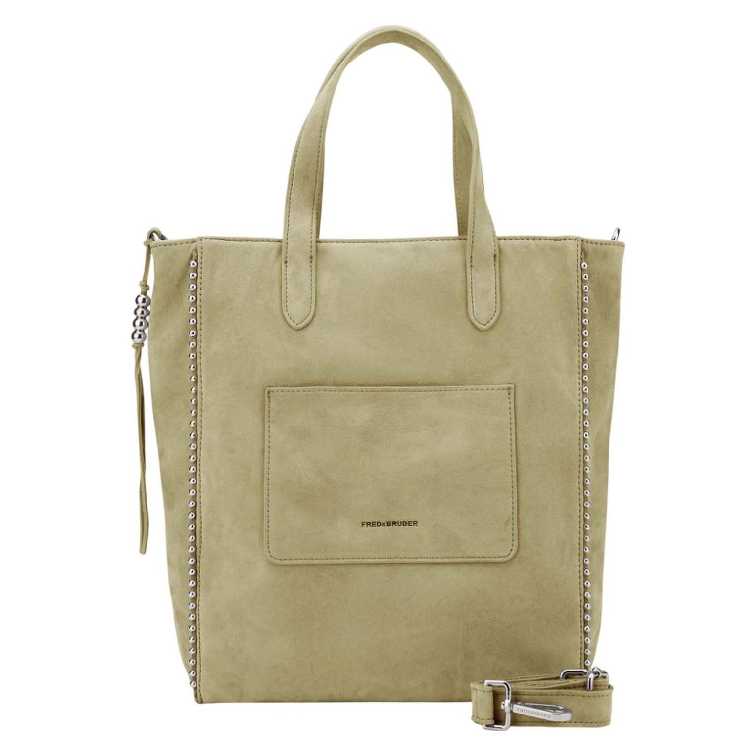 FredsBruder, Damen, Handtasche, All About Beads Shoulderbag, Grün, Silber
