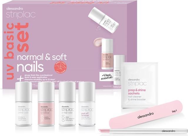 Produktbild Alessandro International Striplac UV Basic Set Colour Normal & Soft Nails (UV-Gel Lack)