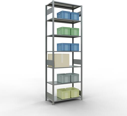 Actual product image Schulte Lagertechnik MULTIplus85 basic racking system with length ledgers