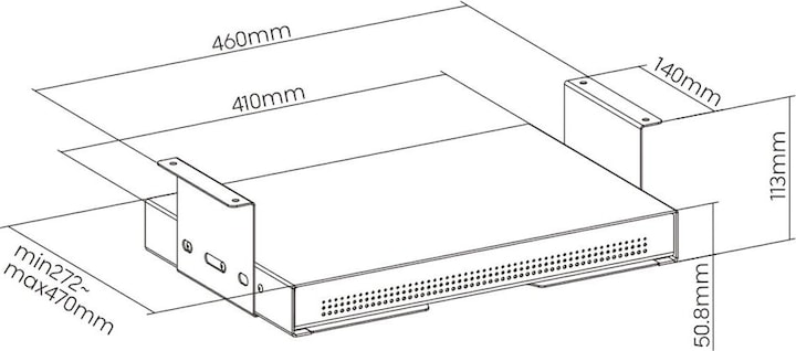 Immagine prodotto Roline cassetto sottobanco con superficie di appoggio. slim