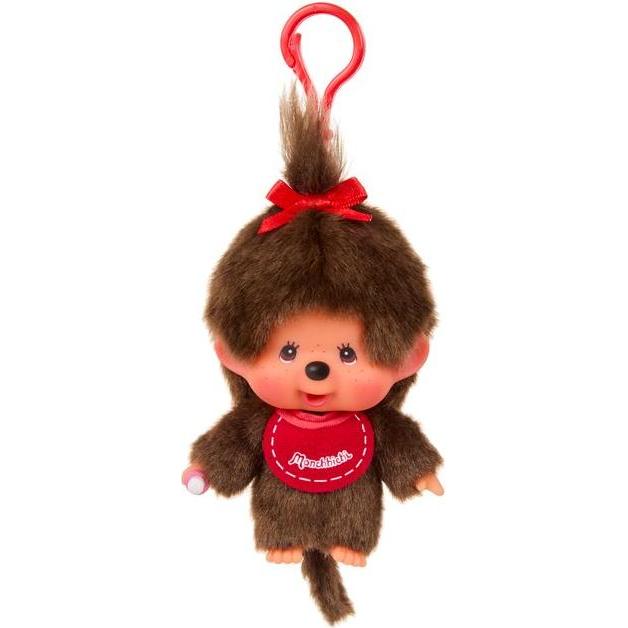 Monchhichi, Bambine, Portachiavi, SS Big Head keychain Girl, Marrone