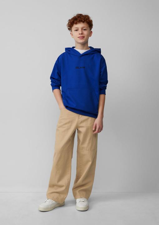 Produktbild s.Oliver Sweatshirt Oversize-Hoodie mit Front- und Rückenprint (146, 152)