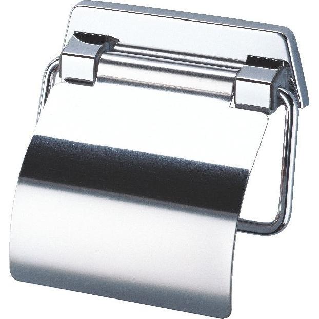 Geesa, Portarotoli, Standard Toiletrolhouder met klep - Chroom (915144)