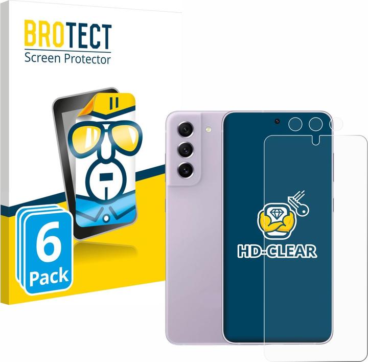 Produktbild BROTECT Schutzfolie Displayschutz Displayschutzfolie Folie Klar Transparent (6 Stück, Samsung Galaxy S21 FE 5G)