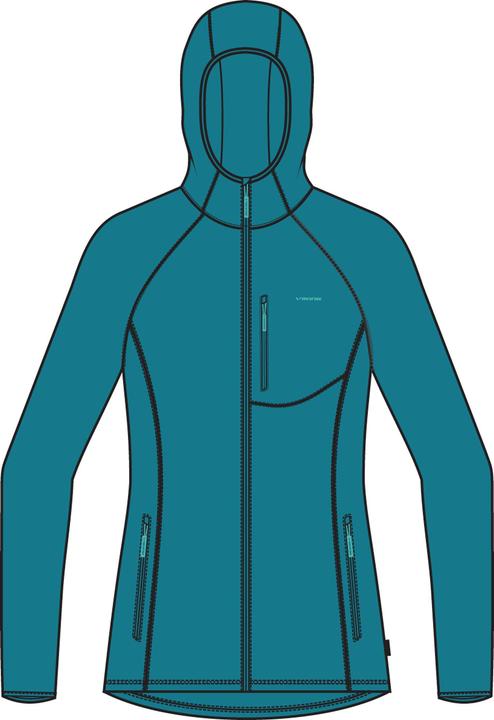 Immagine prodotto Vikingsports VIKING Jukon Hoodie Felpa da donna (730/23/0900/70) con cappuccio, ad asciugatura rapida, senza (L)