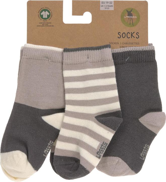 Actual product image Lässig Socks set of 3 anthracite taupe size 12 - 14 (pack of 3, 12 - 14)