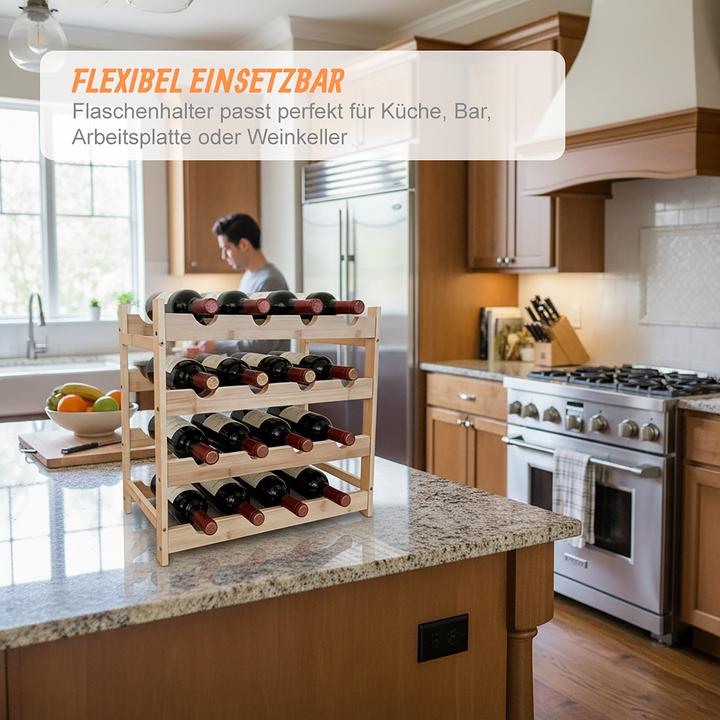 Actual product image Relaxdays winerack (45 x 23.50 x 42 cm)