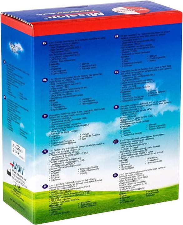 Produktbild Mission 3-in-1 Cholesterin Messgerät