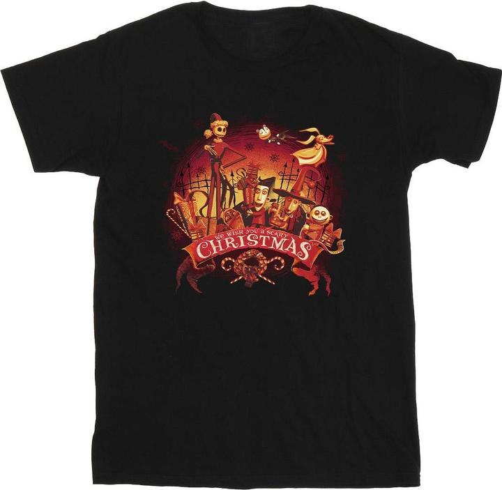 Actual product image Disney Mens The Nightmare Before Christmas Scary Christmas T-Shirt (4XL)