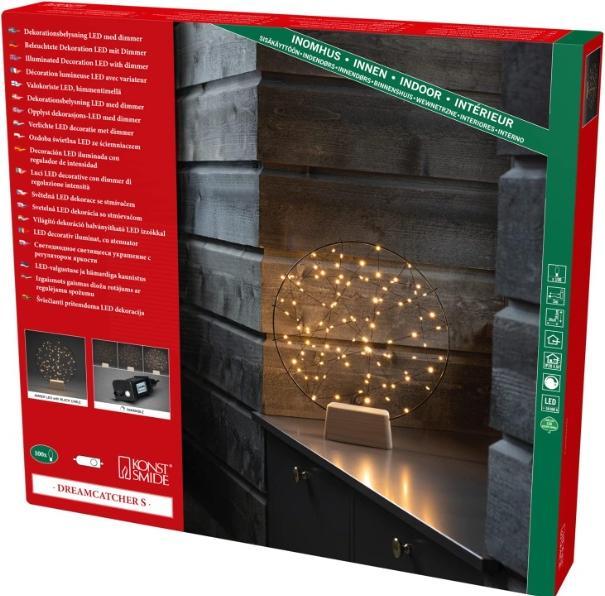 Actual product image Konstsmide LED scenery metal chandelier