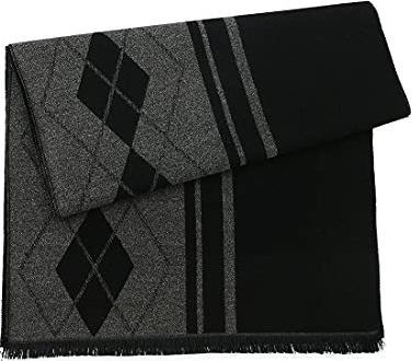 Immagine prodotto Only-Bags.Store Sciarpa Sciarpa invernale calda e morbida Sciarpa invernale a maglia Plaid Sciarpe lunghe Grigio
