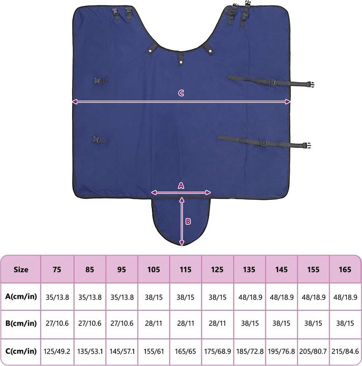 Produktbild vidaXL Pferdedecke