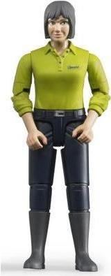 Actual product image Bruder Woman with light skin type and blue pants