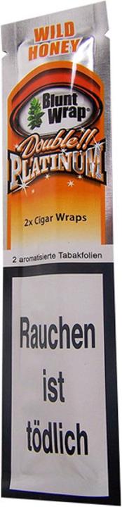 Actual product image Blunt Wraps Double Platinum Wild Honey 2 in 1