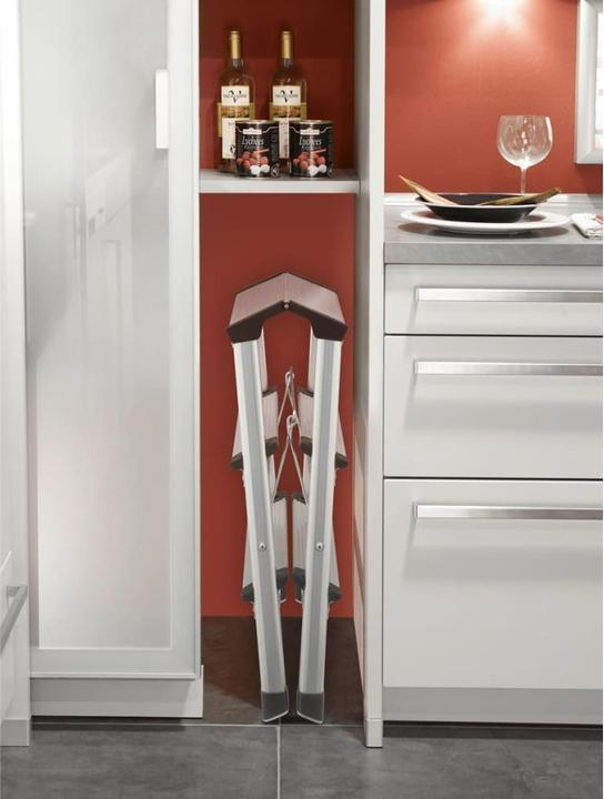 Actual product image Hailo D60 StandardLine, aluminium stepladder, 2x3 steps (Stile, 64 cm)