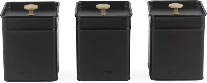 Produktbild Salter BW14370 Alchemy 3-Piece Canister Set, Black (1.60 l)
