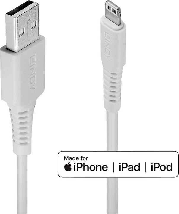 Produktbild Lindy Lade- und Sync-Kabel Apple MFi (0.50 m, USB 2.0)