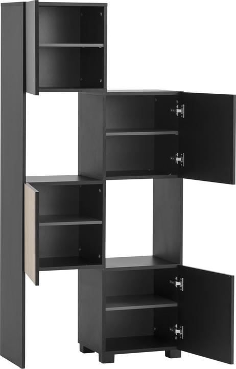 Actual product image Schildmeyer Alexa sliding shelf black matt / acoustic decor