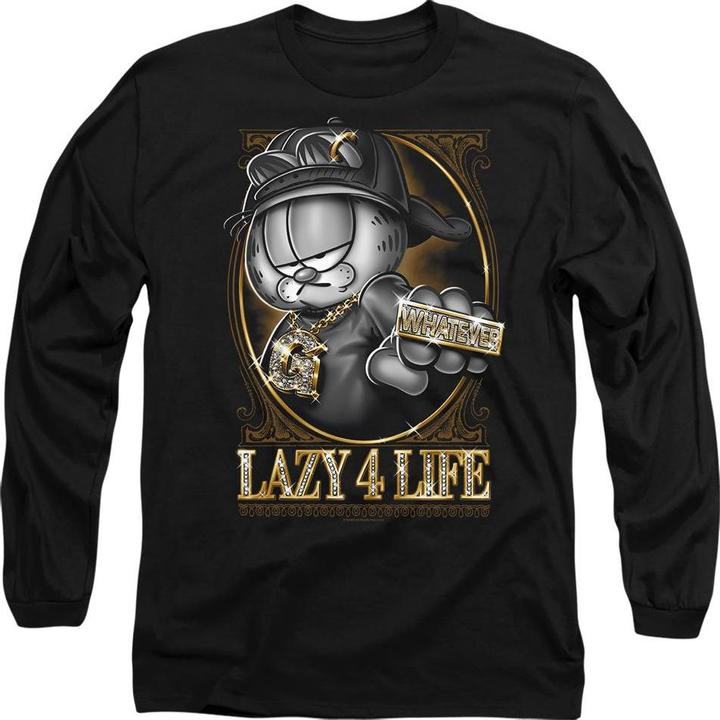 Actual product image Garfield Unisex Adult Lazy 4 Life T-Shirt (XL)