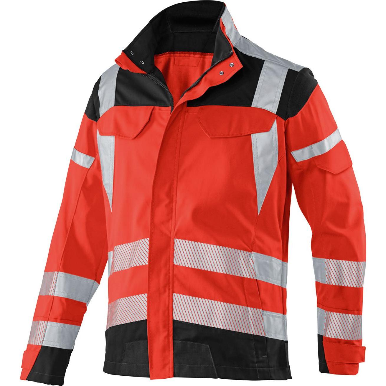 Kübler, Arbeitsjacke, unisex Warnjacke REFLECTIQ rot, schwarz Grösse 102 (102)