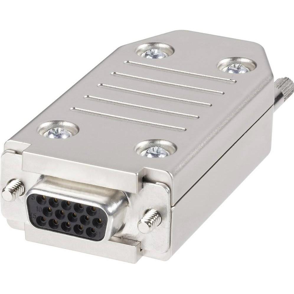 KnorrTec D SUB Buchse mit Käfigzugfederanschluss, Elektronikkabel + Stecker