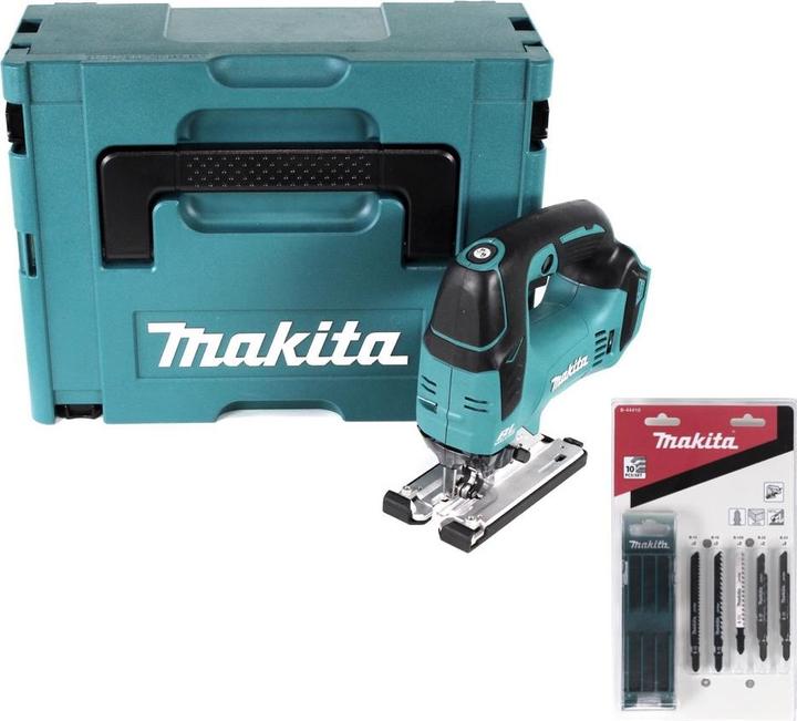 Produktbild Makita DJV 182 ZJ Akku Pendelhubstichsäge 18V Brushless Solo + 14x Sägeblatt + Makpac - ohne Akku, o