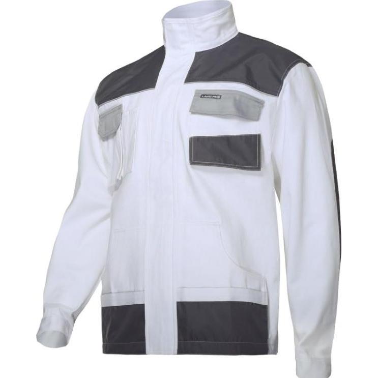 Lahti Pro, Arbeitsjacke, Sweatshirt White and gray 100% Cotton S/48 (L4041348) (S)