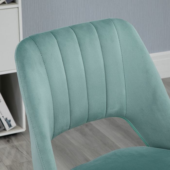 Actual product image Swisshandel24 Schreibtischstuhl, Höhenverstellbar Homeoffice Stuhl ohne Armlehne, Grün