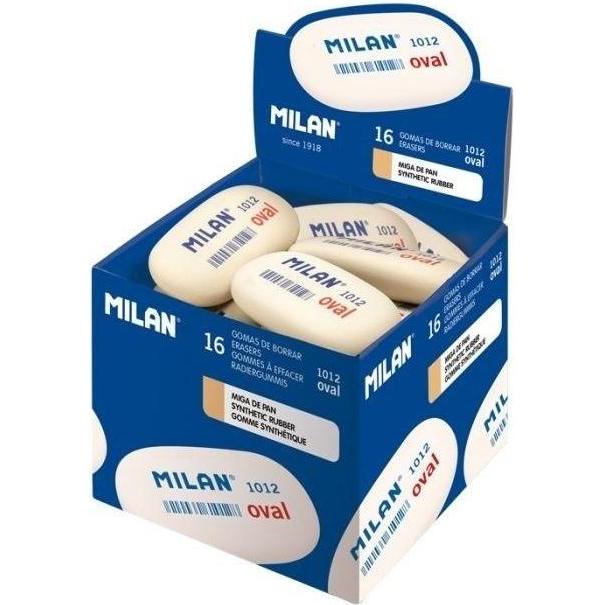 Milan Ovaler synthetischer Gummi weiss (16 Stück) (423306)