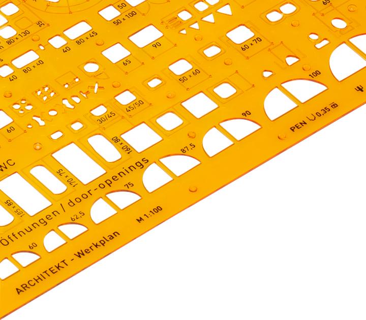 Produktbild Aristo Schablone Architekt-Kombi (Kunststoff)