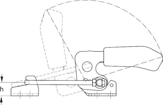 Produktbild Amf Verschlussspanner Nr. 6848H Grösse 2 horizontal (42 mm)