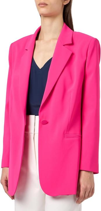 Actual product image Pinko Exagerata Button-Down Crepe Stretch Jacket (40)