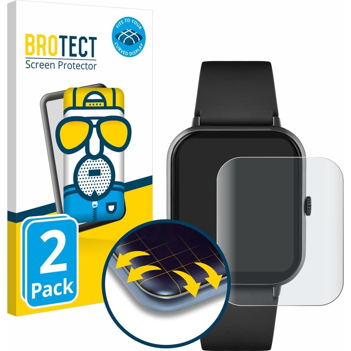 Thumbnail - BROTECT Full-Cover Displayschutz Matt, Smartwatch Schutzfolie, Grau