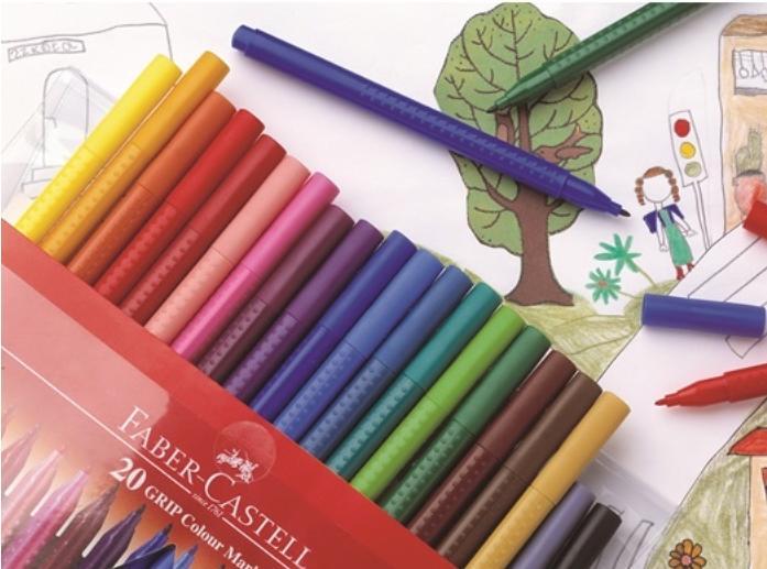 Immagine prodotto Faber-Castell Penne a punta di fibra Grip Colour (Multicolore, 10 x)