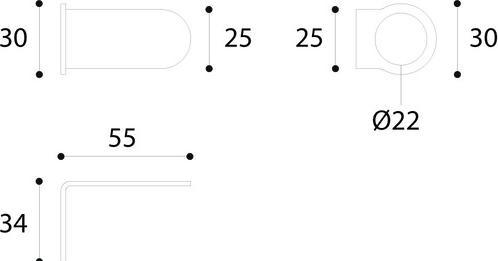 Image du produit Confalonieri Poignées de meubles/crochets de vêtements à coller