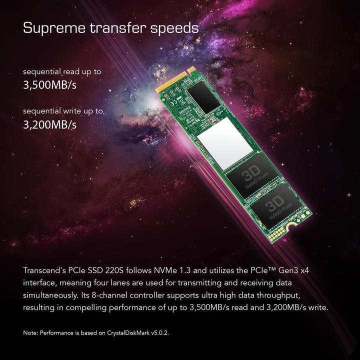 Produktbild Transcend 220S (1000 GB, M.2 2280)