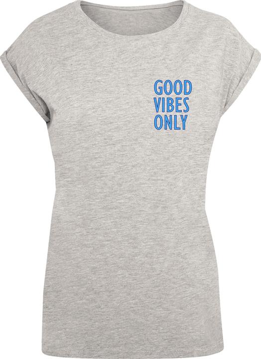 Produktbild Merchcode Ladies Good Vibes Only Extended Shoulder Tee - 118097 (5XL)