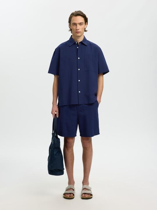 Image du produit Selected Regular Fit Seersucker Shorts (M)