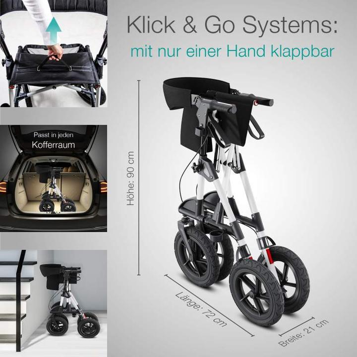 Immagine prodotto Aktivshop Rollator da esterno con pneumatici Comfort