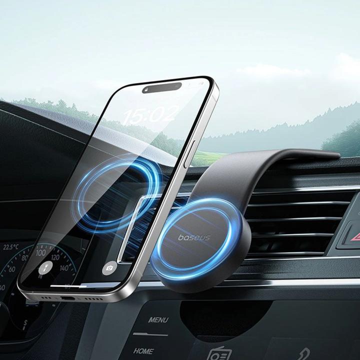 Actual product image Baseus PrimeTrip C02 magnetic car holder (black)