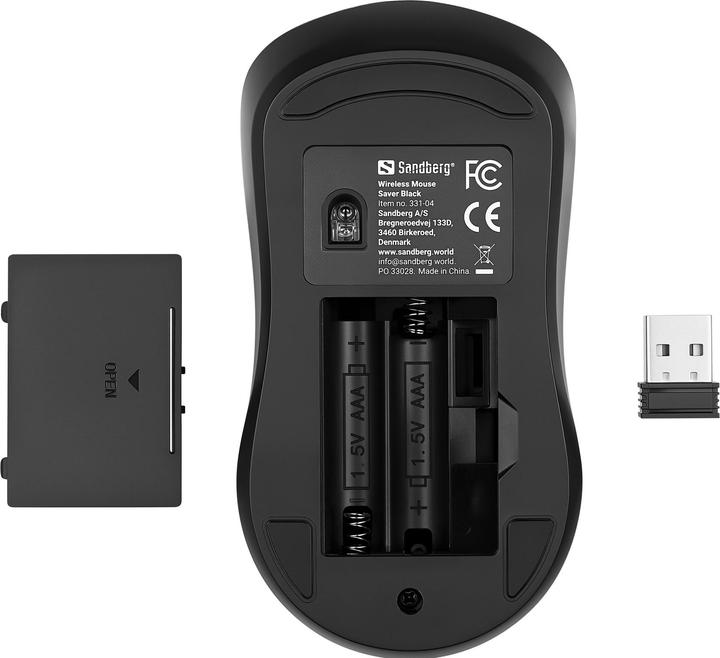 Actual product image Sandberg Wireless Mouse Saver Black (Wireless)