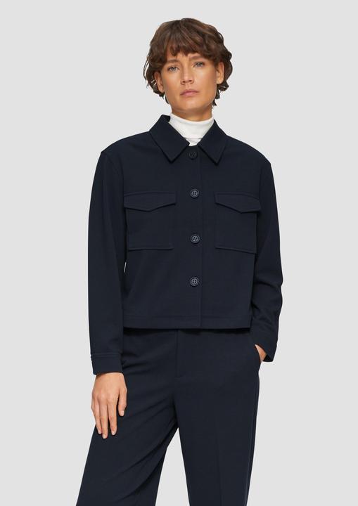 Produktbild S.Oliver Indoor-Jacke Jacke im Relaxed Fit aus Struktur-Jersey (48)