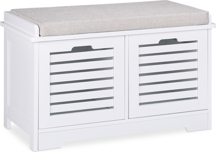 Actual product image Relaxdays Bench Ottoman, 2 Drawers (72 cm)