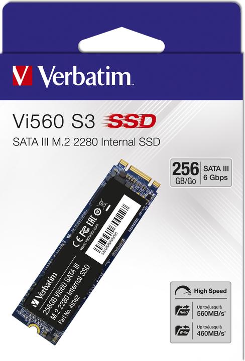 Actual product image Verbatim Vi560 S3 (256 GB, M.2 2280)
