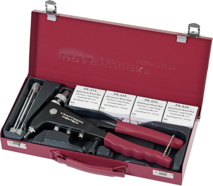 Actual product image Kraftwerk Industrial hand rivet nut tool kit (200 mm)