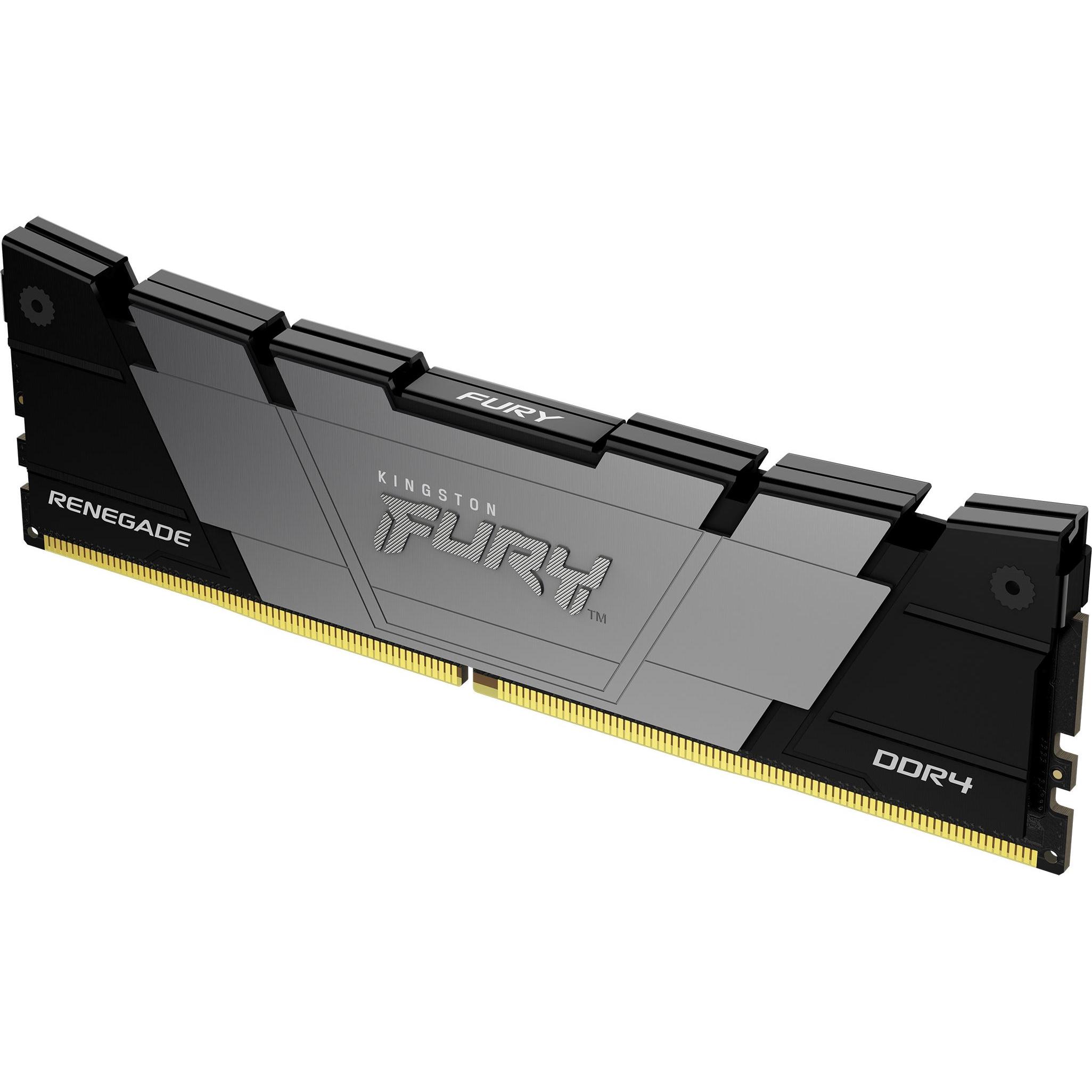 Kingston FURY Renegade (2 x 16GB, 4600 MHz, DDR4-RAM, DIMM), RAM, Schwarz