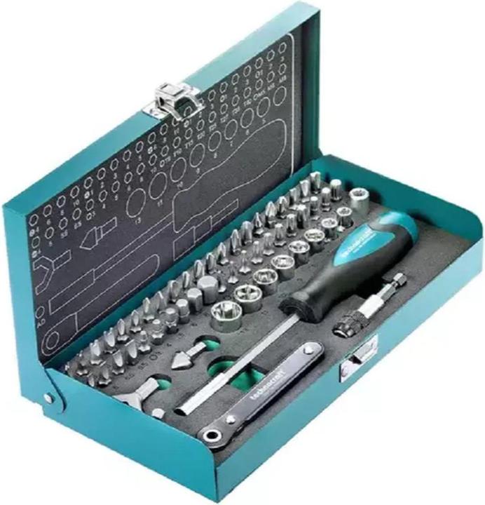 Actual product image technocraft Bits + sockets set, 57 pcs. (1/4")