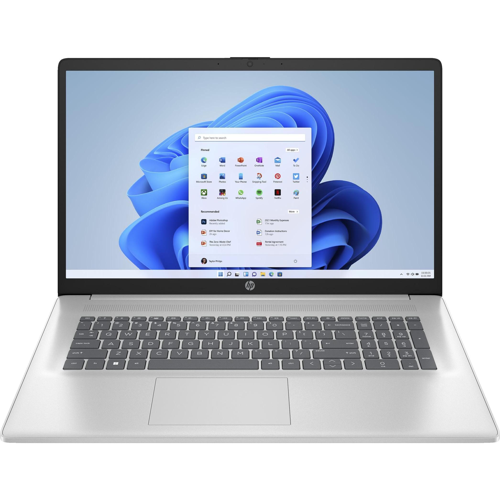HP 17-cn4053ng (17.30", Intel Core 5 120U, 8 GB, 512 GB, DE), Notebook, Silber