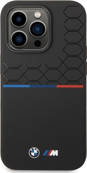 Actual product image BMW BMHCP15X22SMPK iPhone 15 Pro Max 6.7" czarny/black Silicone Pattern (Apple iPhone 15 Pro Max)